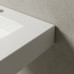 Akmens masės praustuvas Vispool F-600 600x450x90 mm, su skyle maišytuvui ir krašteliu 25mm, balta sp.