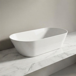 Akmens masės praustuvas Vispool P 2 600x265x145 mm, balta spalva