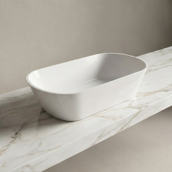 Akmens masės praustuvas Vispool P3, 545x250x100mm, baltas