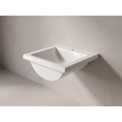 Akmens mases praustuvas Q-500, 50,05 x 47,7 cm, baltas Akmens mases praustuvas Q-500, 50,05 x 47,7 cm, baltas