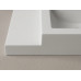 Akmens mases praustuvas Q-900, 89,5 x 54 cm, baltas