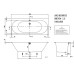 Villeroy & Boch Oberon 2.0 Quaryl vonia 170x75 cm, su sifonu