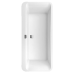 Villeroy & Boch Squaro Edge 12 laisvai pastatoma Quaryl vonia 180x80 cm, su panele, balta