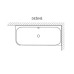 Villeroy & Boch Collaro kampinė akrilinė vonia 180x80 cm, su panele ir sifonu Villeroy & Boch Collaro kampinė akrilinė vonia 180x80 cm, su panele ir sifonu