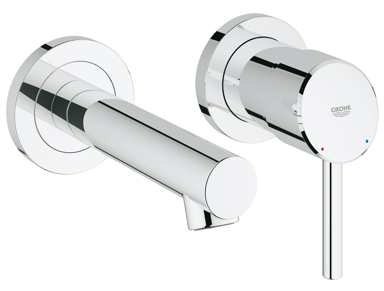 Grohe Concetto 19575001 potinkinis praustuvo maišytuvas, snapo ilgis 147mm, chromo spalvos
