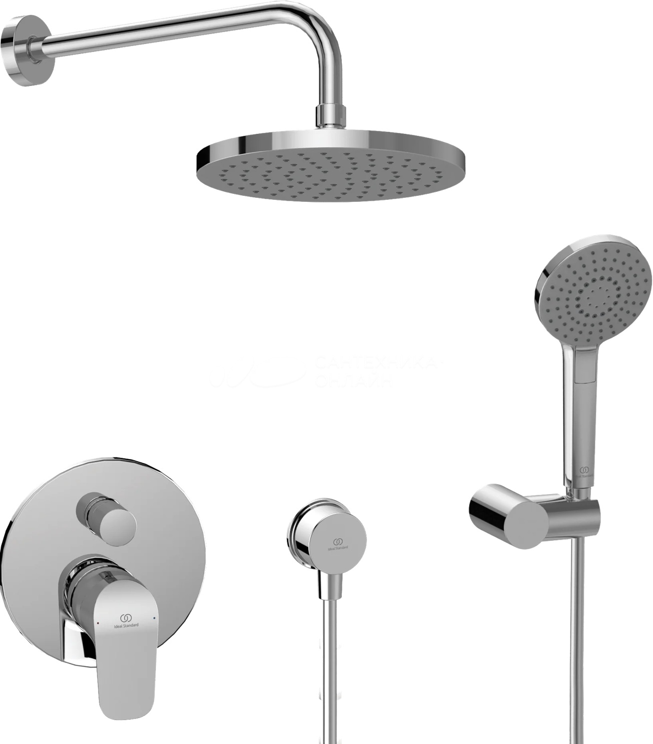 Potinkinė dušo sistema Ideal Standard Ceraflex chromas BC447AA