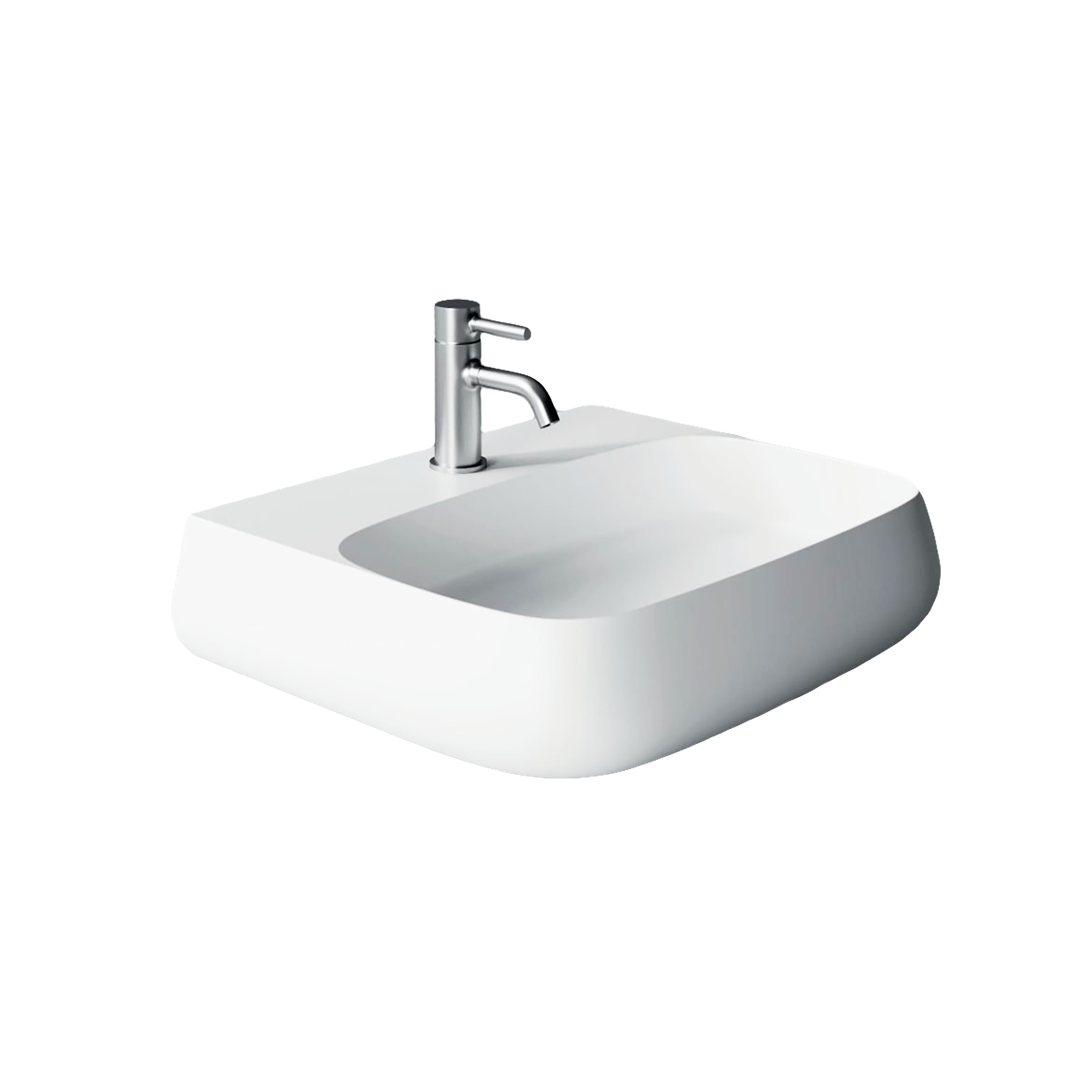 Pakabinamas praustuvas Alice Ceramica Nur 750x450 mm baltas matinis