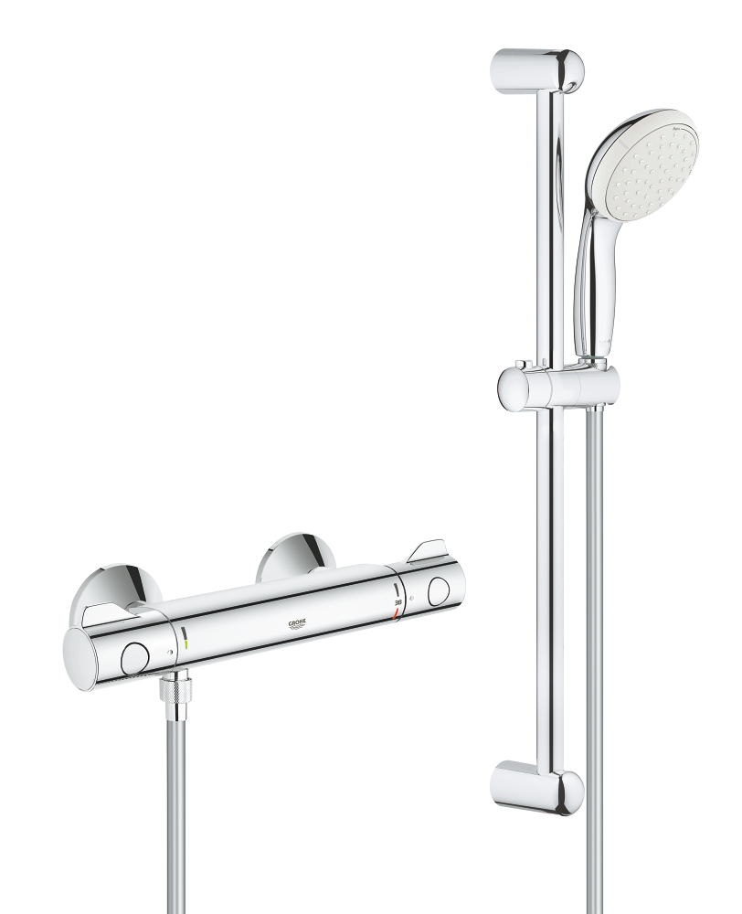 Termostatinis maišytuvas Grohe Grohtherm 800 su dušo komplektu Tempesta 600, 34565002