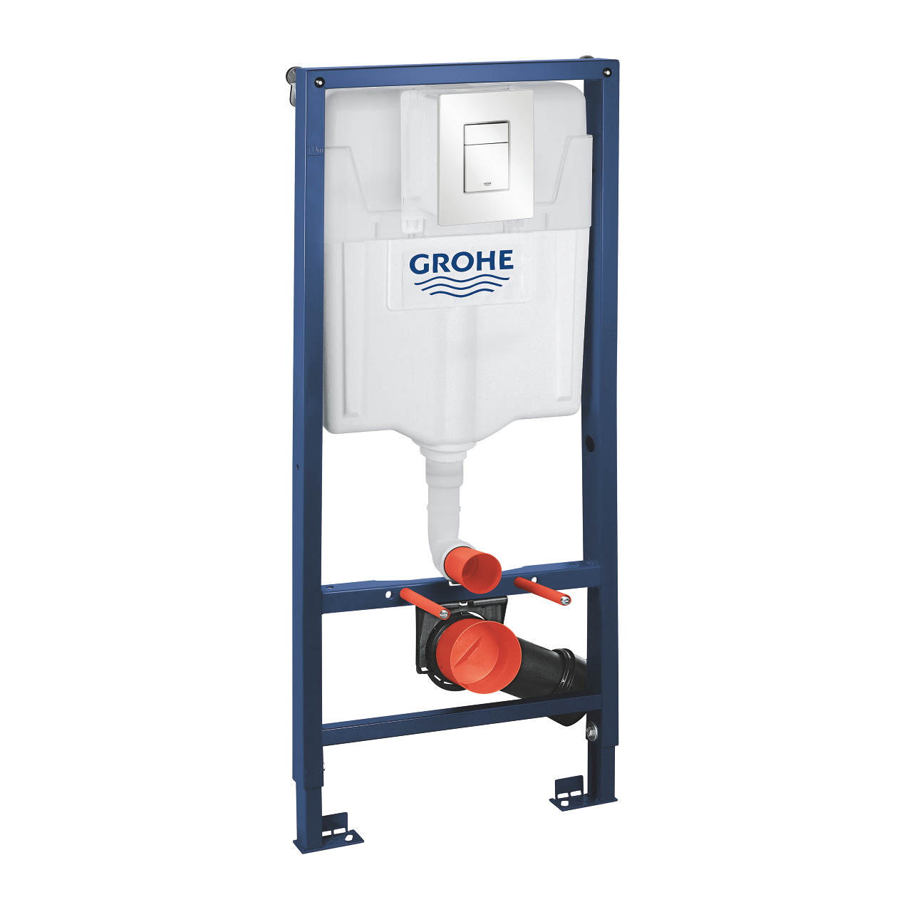 Potinkinio WC rėmo ir mygtuko komplektas Grohe RAPID SL 3-IN-1 38772SH0, baltos spalvos mygtukas