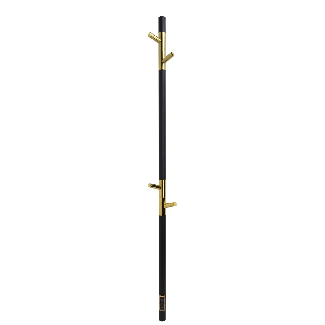 Elektrinis rankšluosčių džiovintuvas Domoletti PREMIUM, aukso/juoda, 60 mm x 1400 mm