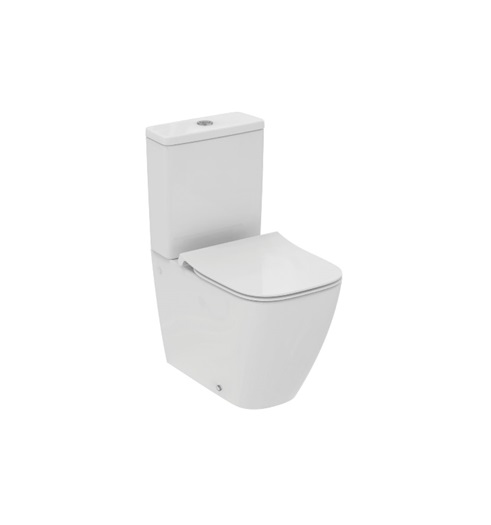 Pastatomas WC Ideal Standard, i.life S RimsLS+ su bakeliu ir lėtaeigiu dangčiu