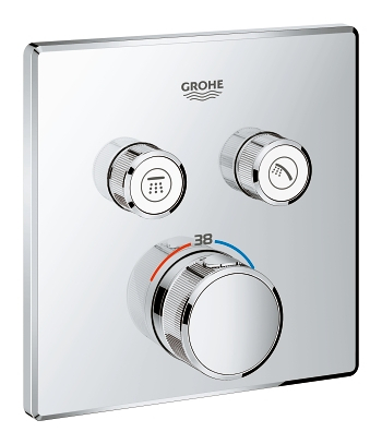 Grohe Grohtherm SmartControl potinkinis termostatinis maišytuvas 2 krypčių išbėgimas su potinkine dalimi