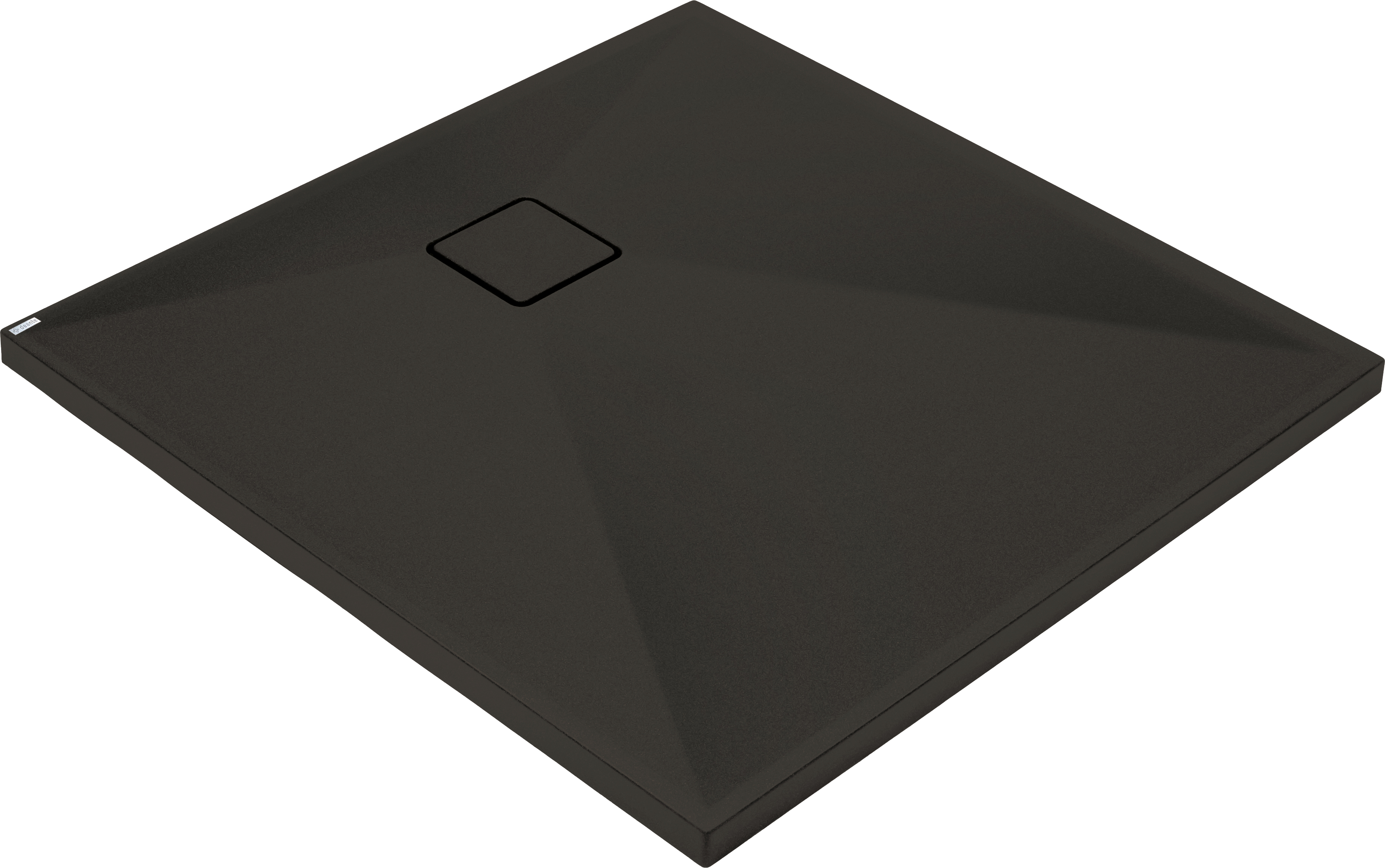 Deante CORREO granitinis dušo padėklas 90x90cm juodos spalvos