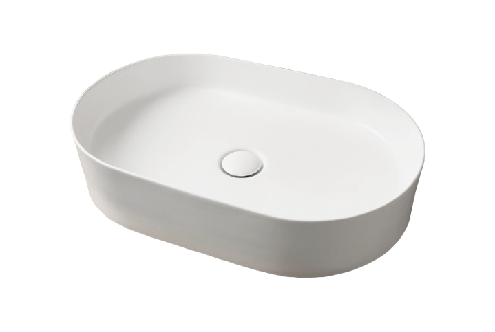 Pastatomas praustuvas Sanyccess Trapani 60 x 38 baltas matinis