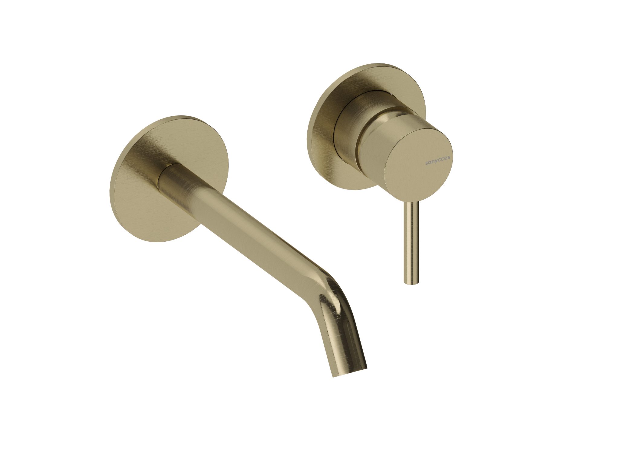 Potinkinis praustuvo maišytuvas Sanycces Loop Brushed Gold