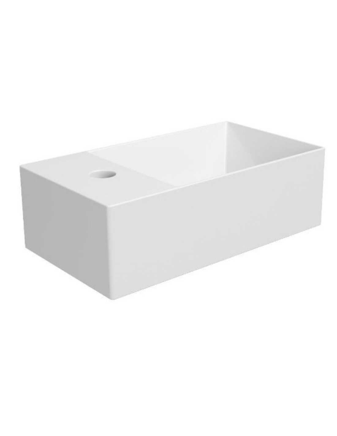 Pastatomas praustuvas Elegance Squared 400x220 su anga maišytuvui