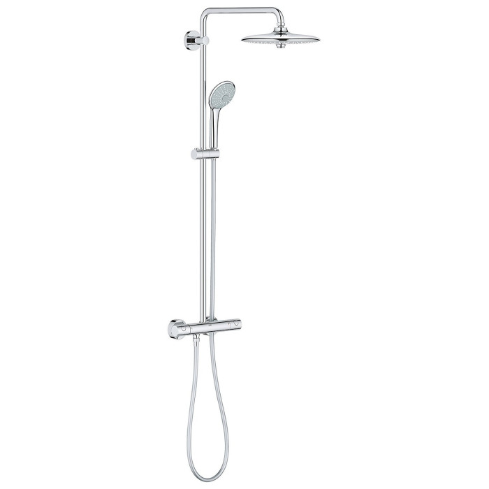 Termostatinė dušo sistema GROHE Euphoria 260 su rankiniu dušeliu Euphoria 110 masažas