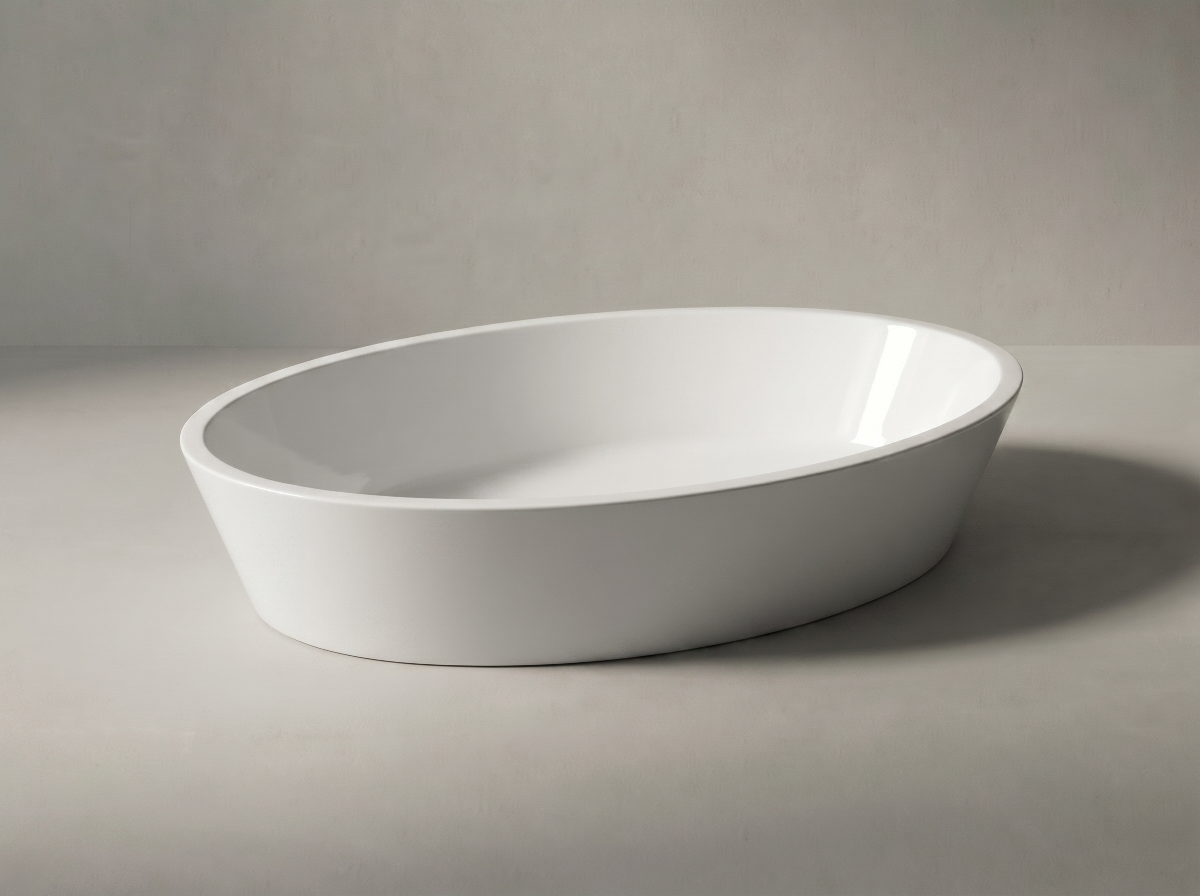 Akmens masės praustuvas Vispool D2, 785x395x140mm, baltas